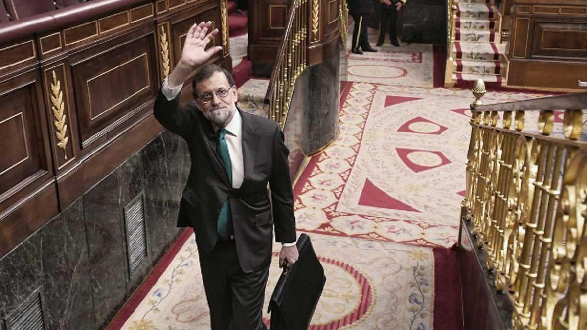 Rajoy se despide del Congreso de los Diputados tras la moción de censura de mayo del 2018 que lo desalojó del poder.