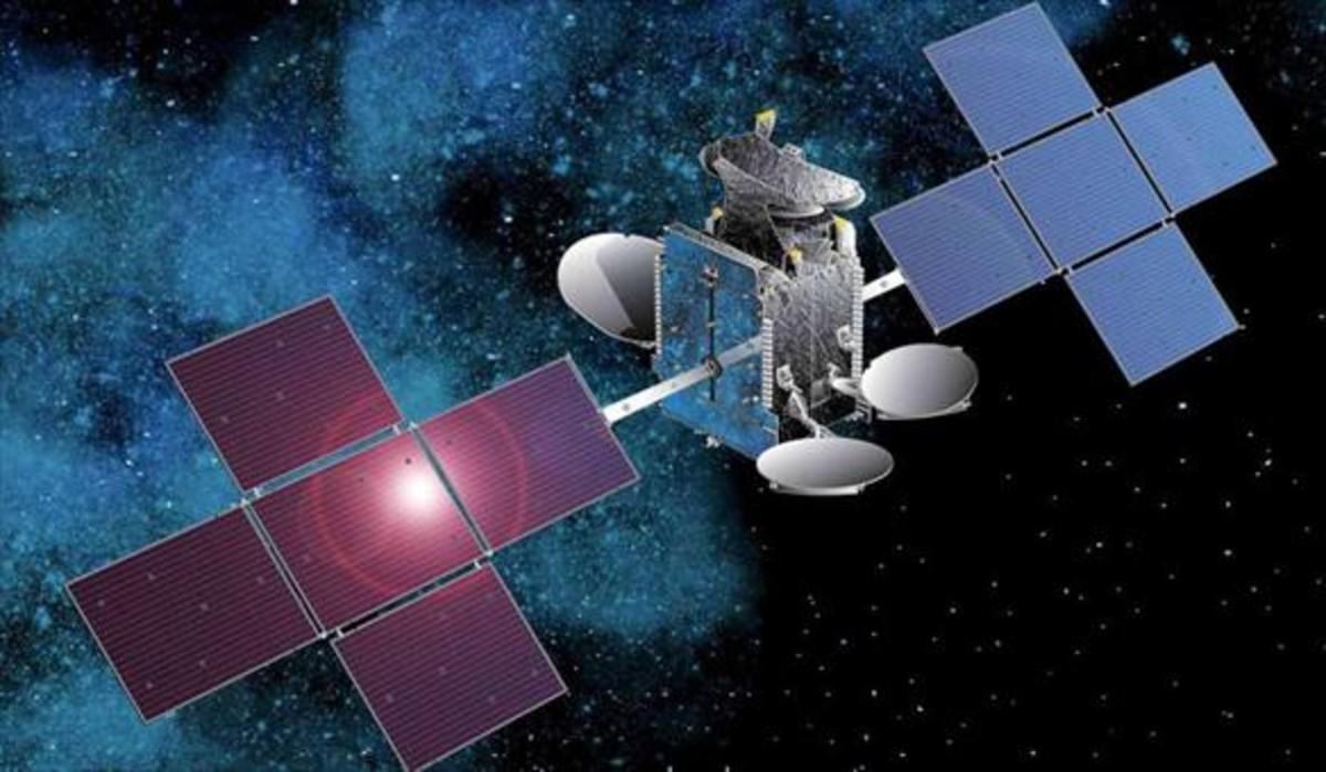 Imagen de un satélite. Imagen de un satélite.