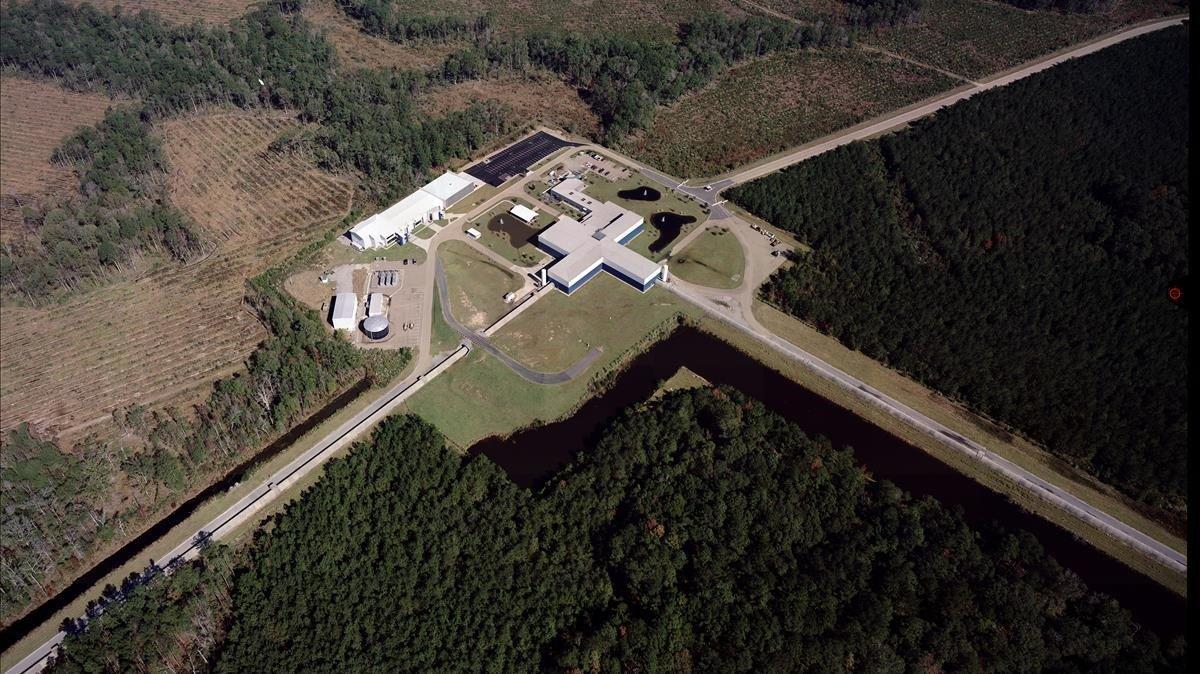 El obsertvatorio de ondas gravitacionales LIGO, en Livingston (Estados Unidos).