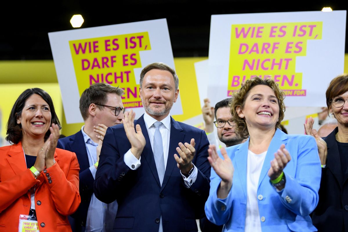 El líder del partido liberal FDP, Christian Lindner, durante la convención de su partido, celebrada el pasado fin de semana. El líder del partido liberal FDP, Christian Lindner, durante la convención de su partido, celebrada el pasado fin de semana.
