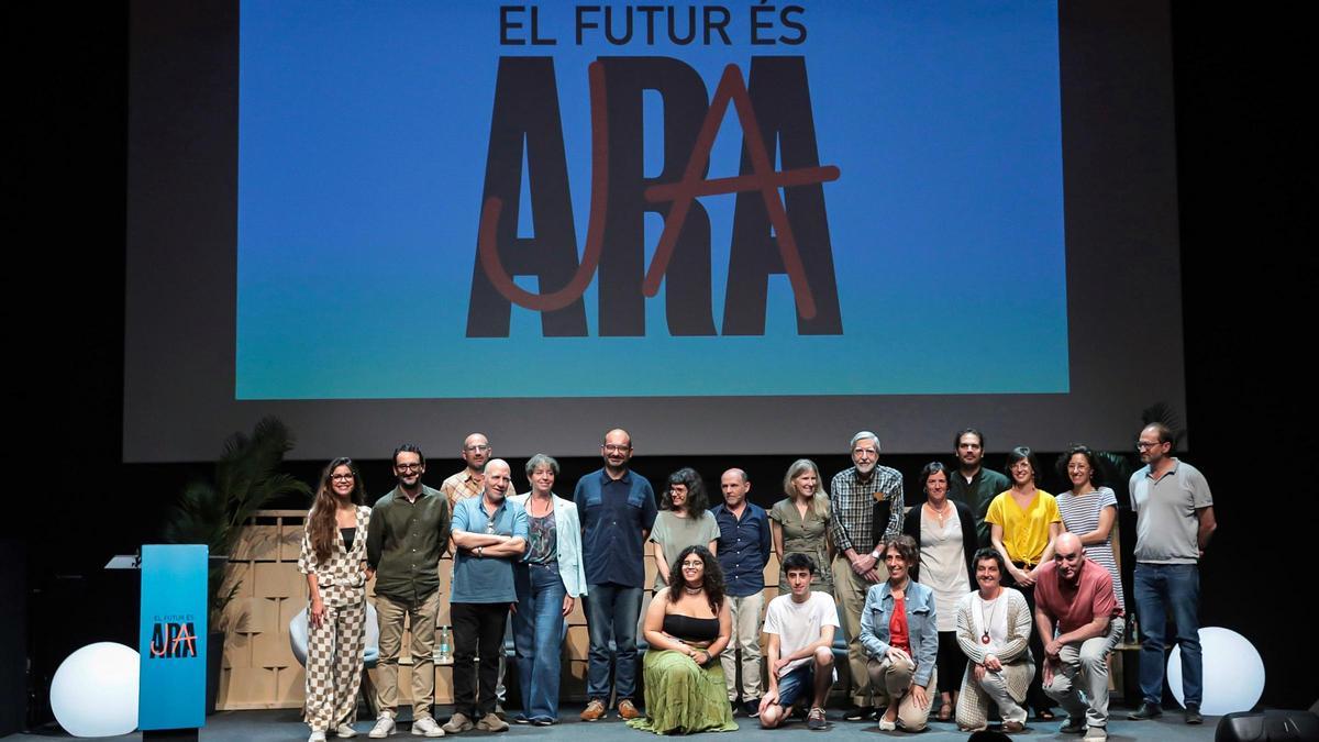 Varios representantes de entidades ambientales en la presentación de ’El futur és ara’. Varios representantes de entidades ambientales en la presentación de ’El futur és ara’.