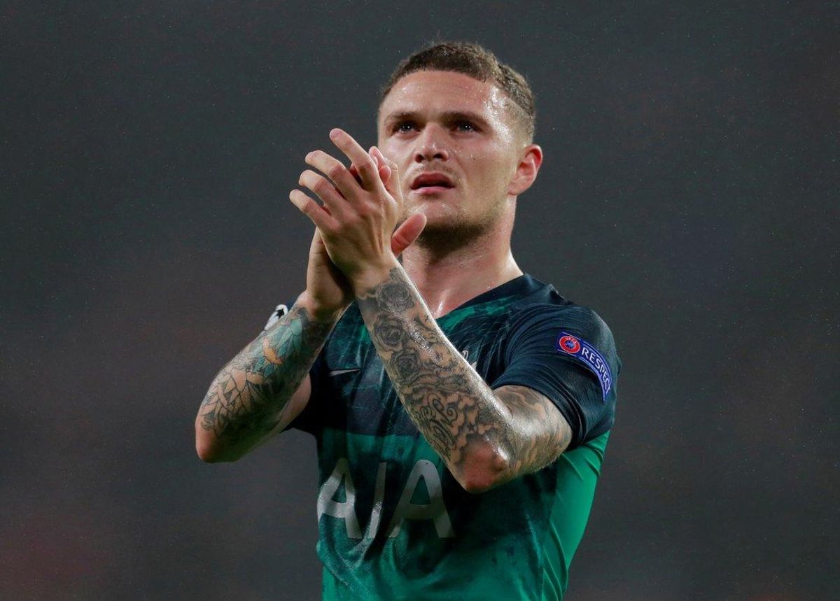 Kieran Trippier durante un partido con el Tottenham. Kieran Trippier durante un partido con el Tottenham.