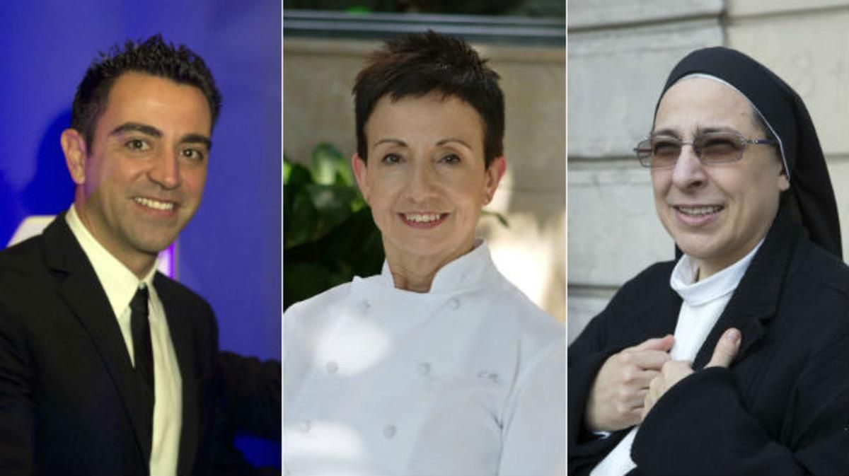 Xavi Hernández, Carme Ruscalleda y sor Lucía Caram. los nuevos ’fichajes’ del Diplocat. Xavi Hernández, Carme Ruscalleda y sor Lucía Caram. los nuevos ’fichajes’ del Diplocat.