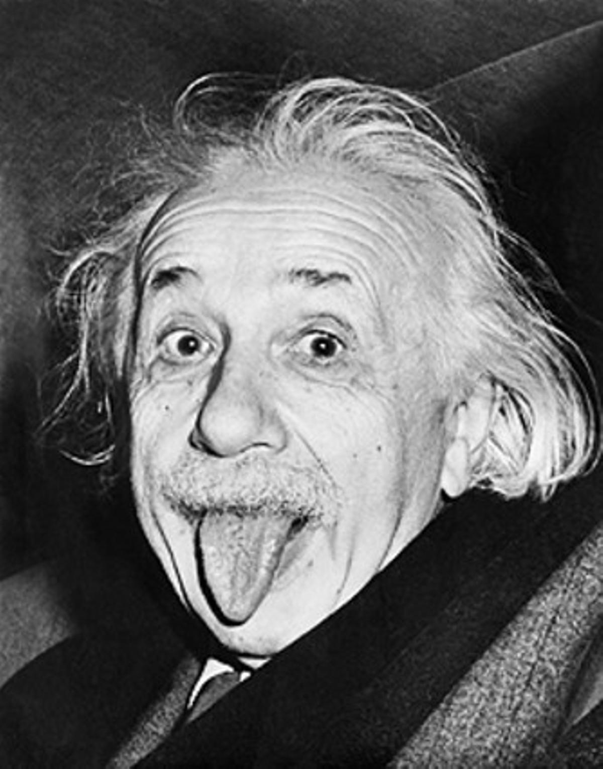 Einstein, en la famosa foto tomada el 18 de marzo de 1951, a la edad de 71 años.
