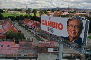 Cartel electoral de Gustavo Petro en Bogotá.
