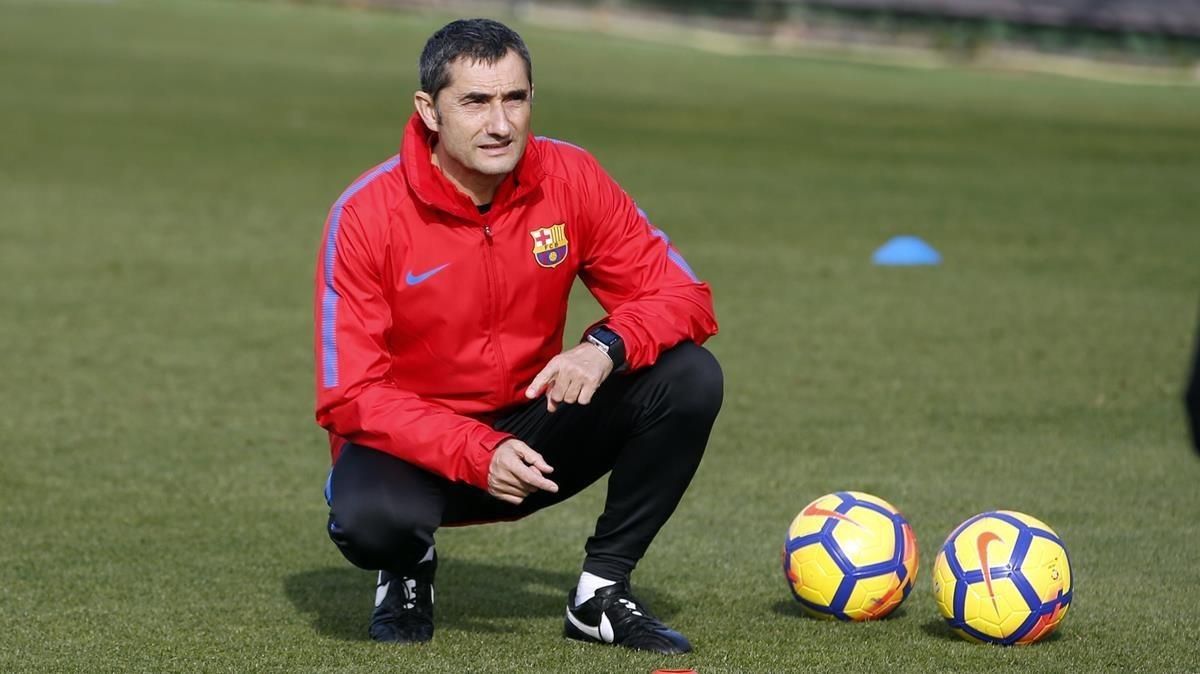 Valverde: "Es absurdo que el árbitro no vea el gol de Messi o no se lo diga nadie" Valverde: "Es absurdo que el árbitro no vea el gol de Messi o no se lo diga nadie"