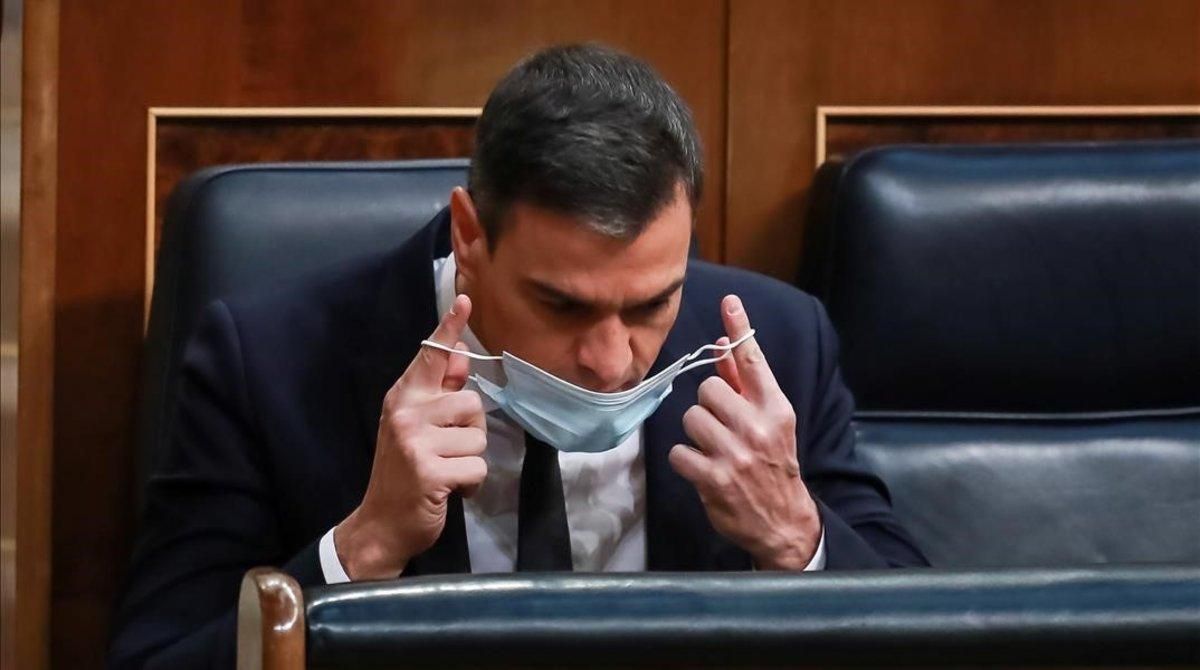 Pedro Sánchez, este miércoles en el Congreso de los Diputados. Pedro Sánchez, este miércoles en el Congreso de los Diputados.