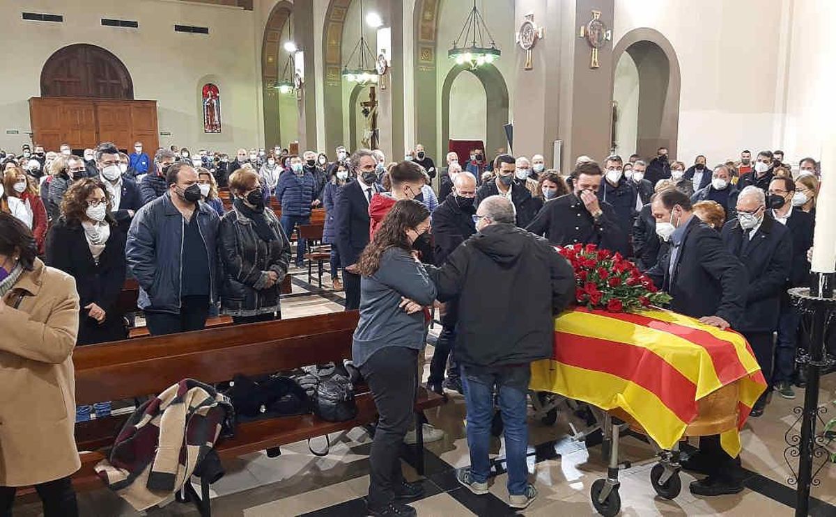 Funeral de Albert Massana en la iglesia de Sant Pere Funeral de Albert Massana en la iglesia de Sant Pere