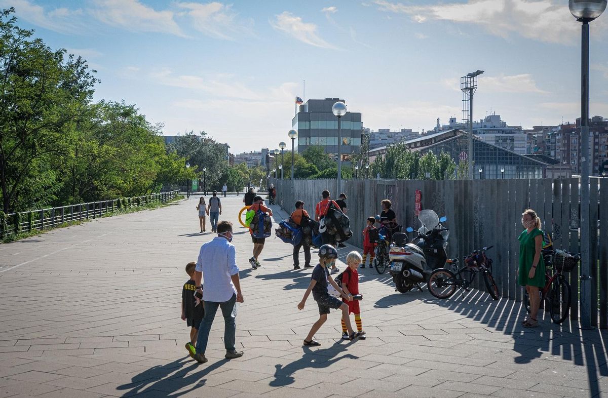 Actividades extraescolares en una escuela de Barcelona. Actividades extraescolares en una escuela de Barcelona.