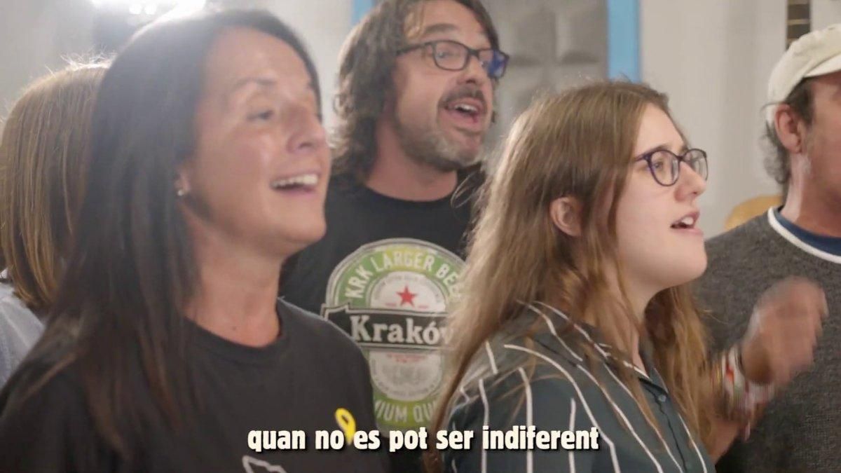 Imagen del vídeo ’La força de la gent’, de Tsunami Democràtic. Imagen del vídeo ’La força de la gent’, de Tsunami Democràtic.