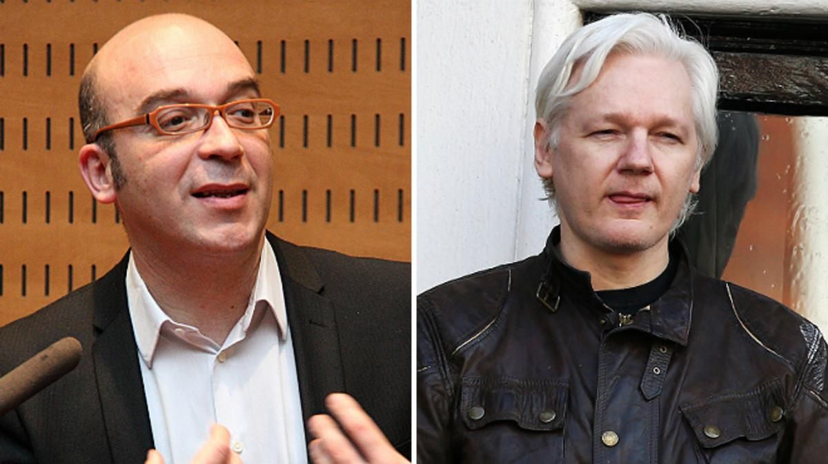 El empresario catalán Oriol Soler y el ciberactivista Julian Assange El empresario catalán Oriol Soler y el ciberactivista Julian Assange