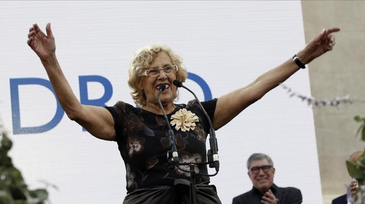 La alcaldesa de Madrid, Manuela Carmena. La alcaldesa de Madrid, Manuela Carmena.