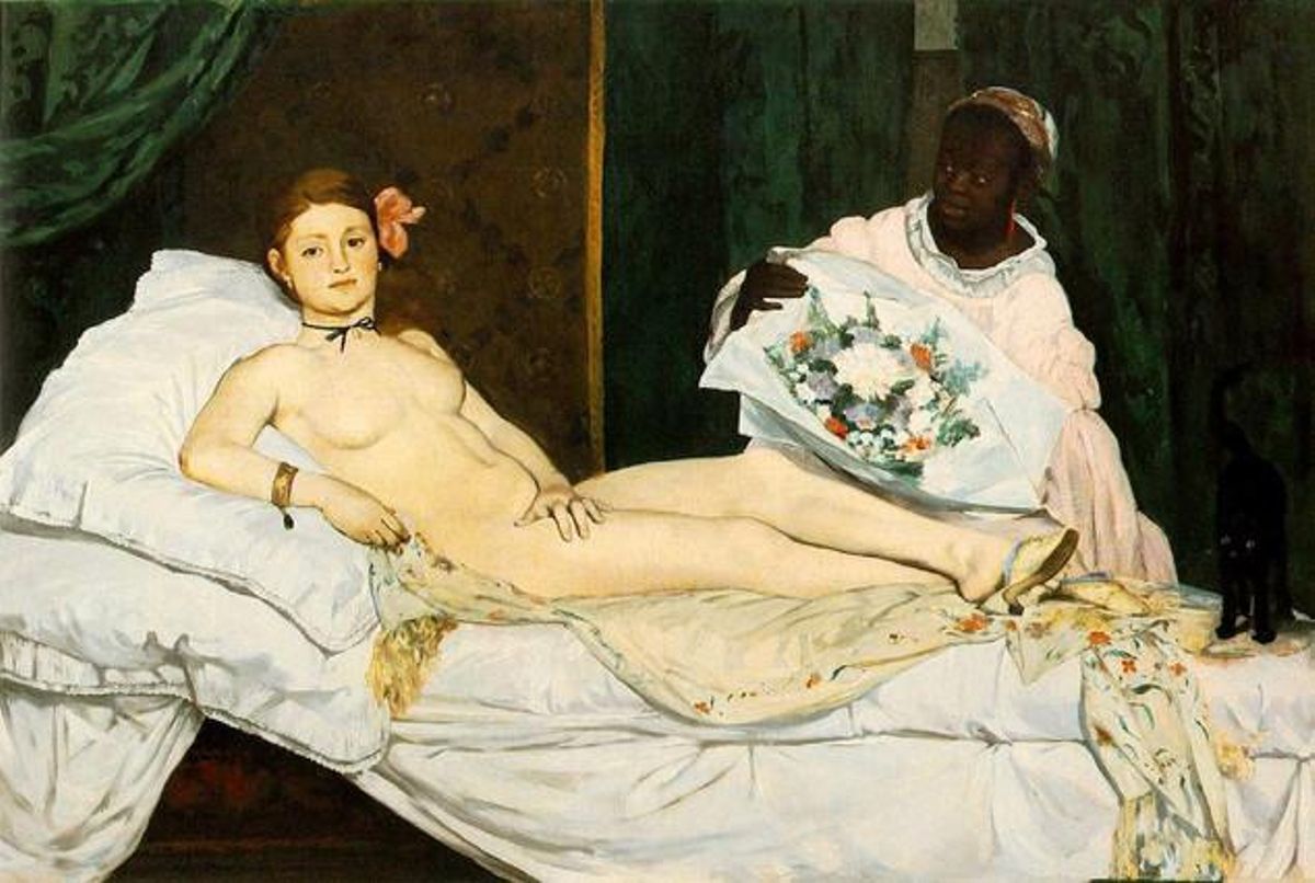 El cuadro ’Olympia’ de Manet, ante el cual se desnudó el domingo Déborah de Robertis. El cuadro ’Olympia’ de Manet, ante el cual se desnudó el domingo Déborah de Robertis.
