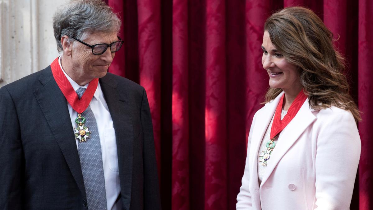 Bill y Melinda Gates, en Francia, en 2017