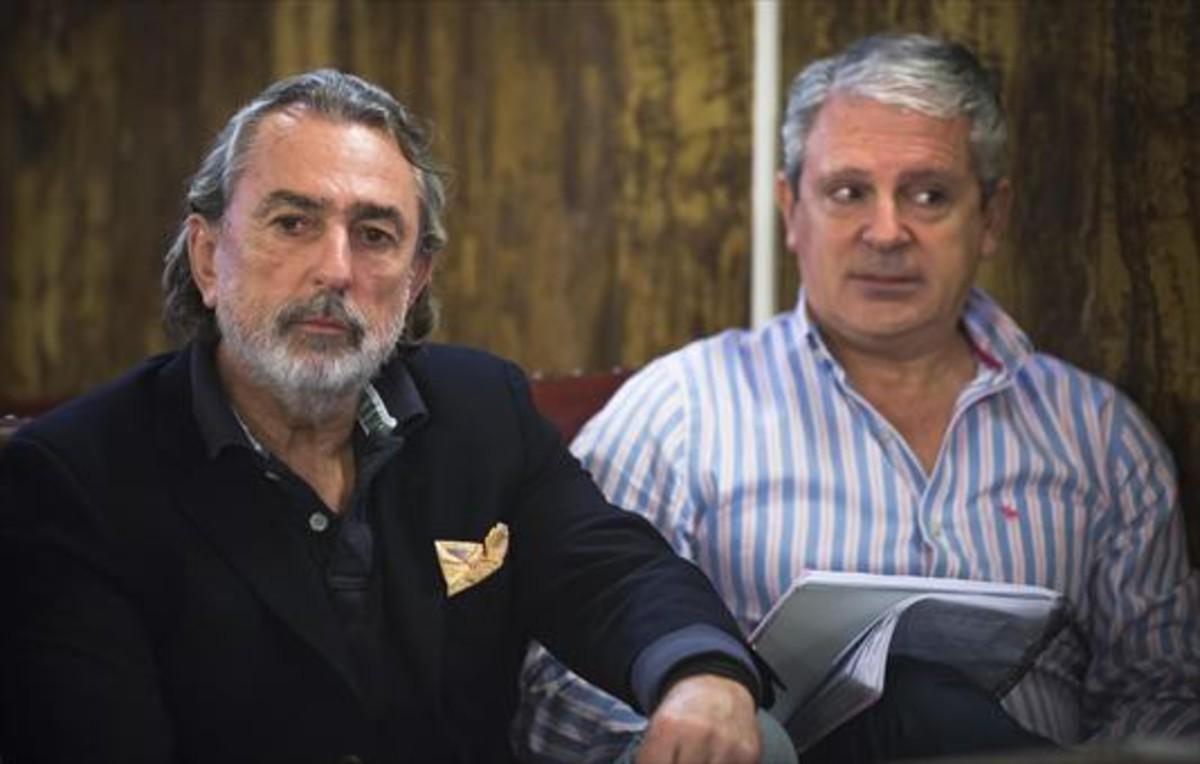 Francisco Correa (izquierda) y Pablo Crespo, durante el juicio por el ’caso Fitur’.