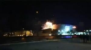 Vídeo que muestra supuestamente el impacto de un dron en Isfahan, ayer 