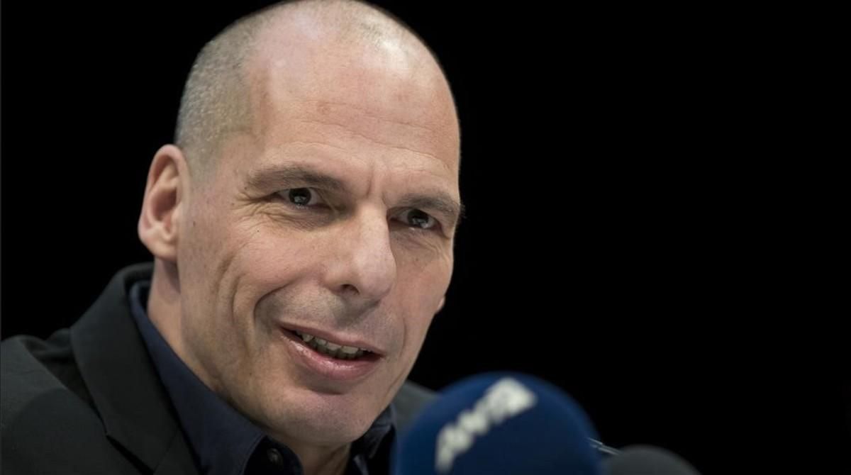 Yanis Varufakis, en la presentación de su nuevo partido. Yanis Varufakis, en la presentación de su nuevo partido.