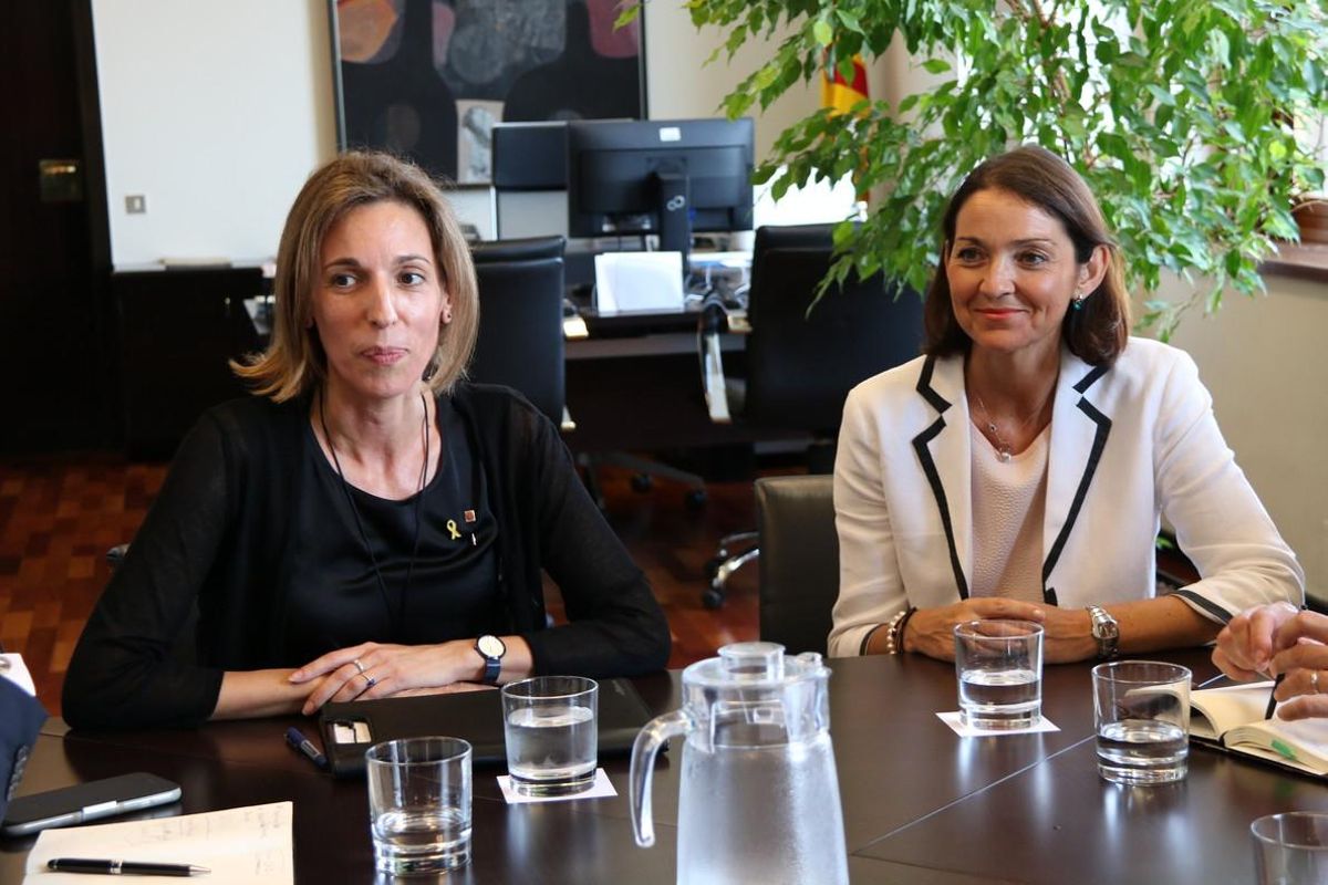 Chacón y Maroto, en su primer encuentro institucional. Chacón y Maroto, en su primer encuentro institucional.