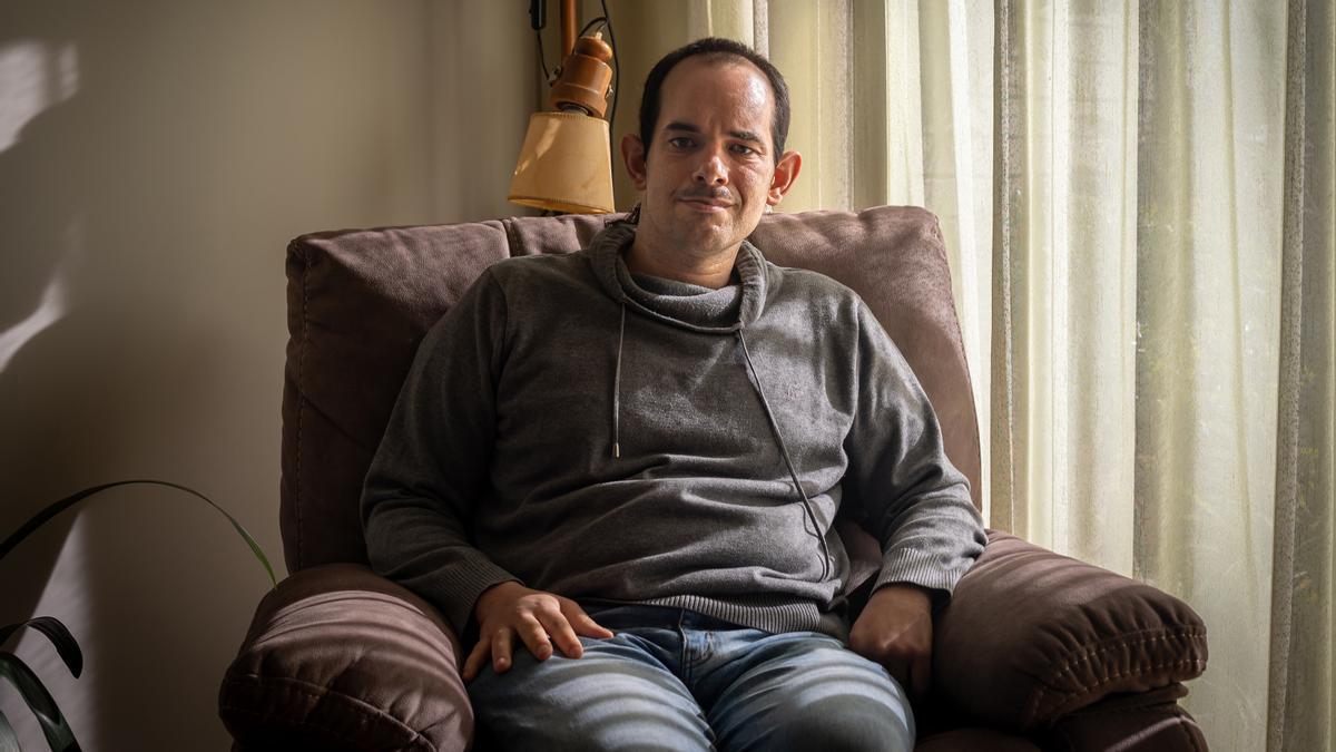 Roger Vilaseca, en casa de sus padres, el pasado lunes. Roger Vilaseca, en casa de sus padres, el pasado lunes.