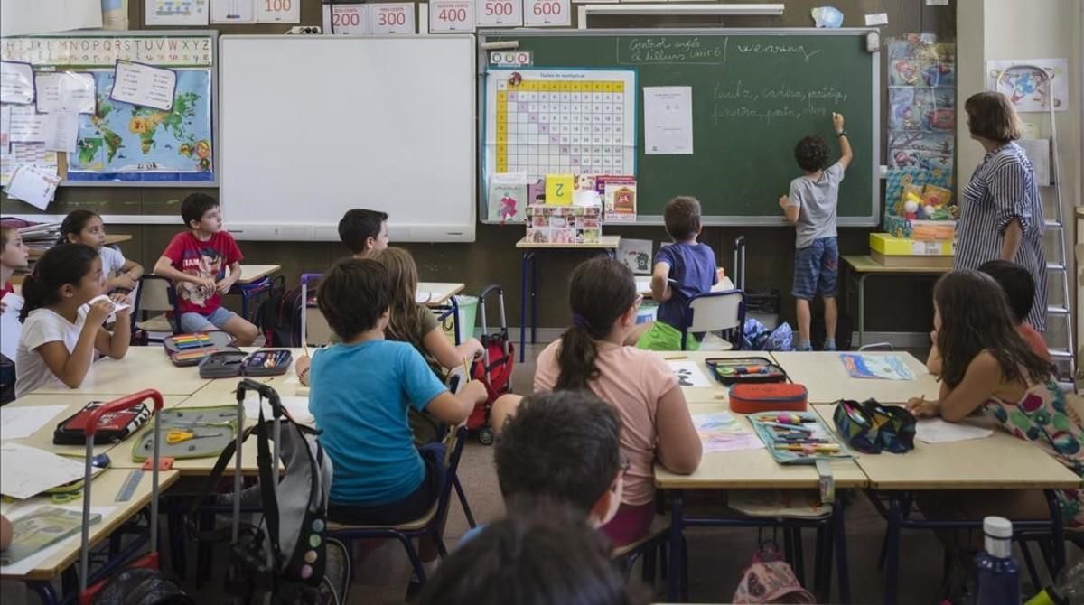 El colegio público Jaume Balmes, en València. El colegio público Jaume Balmes, en València.