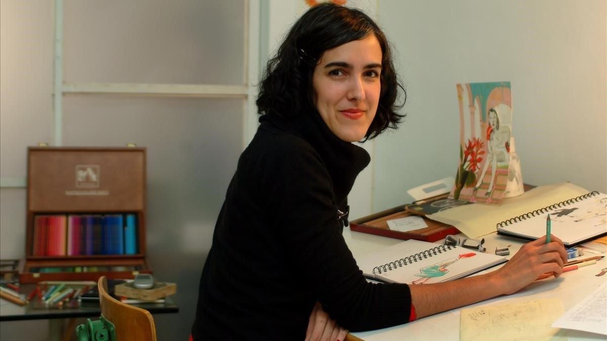 Sonia Pulido, en su estudio de Barcelona, en una imagen del 2007. Sonia Pulido, en su estudio de Barcelona, en una imagen del 2007.