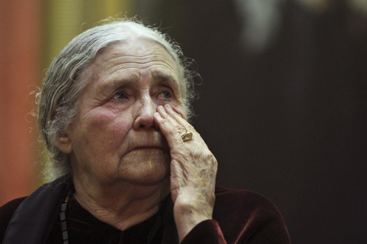 Doris Lessing, durante una ceremonia en Londres, en enero del 2008. Doris Lessing, durante una ceremonia en Londres, en enero del 2008.