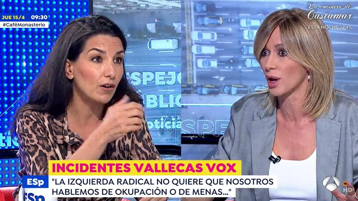 Susanna Griso frena a Monasterio por sus palabras sobre los 'menas': "Les tratan como animales" Susanna Griso frena a Monasterio por sus palabras sobre los 'menas': "Les tratan como animales"