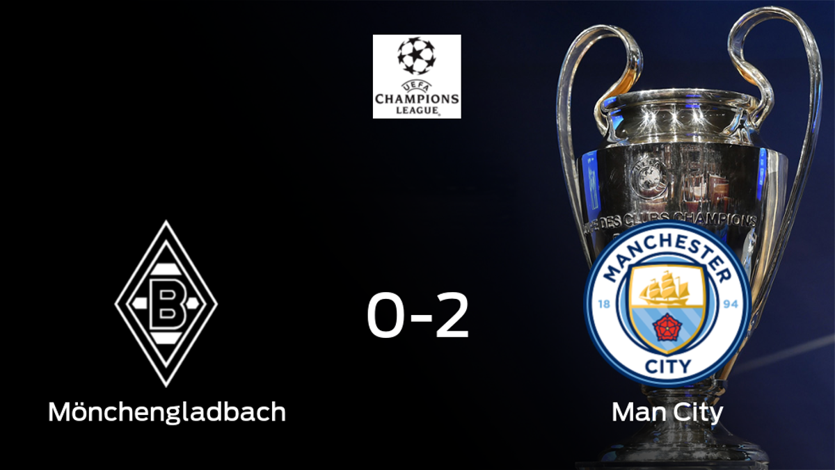 El Manchester City gana contra el Borussia Mönchengladbach el partido de ida de octavos de final (0-2) El Manchester City gana contra el Borussia Mönchengladbach el partido de ida de octavos de final (0-2)
