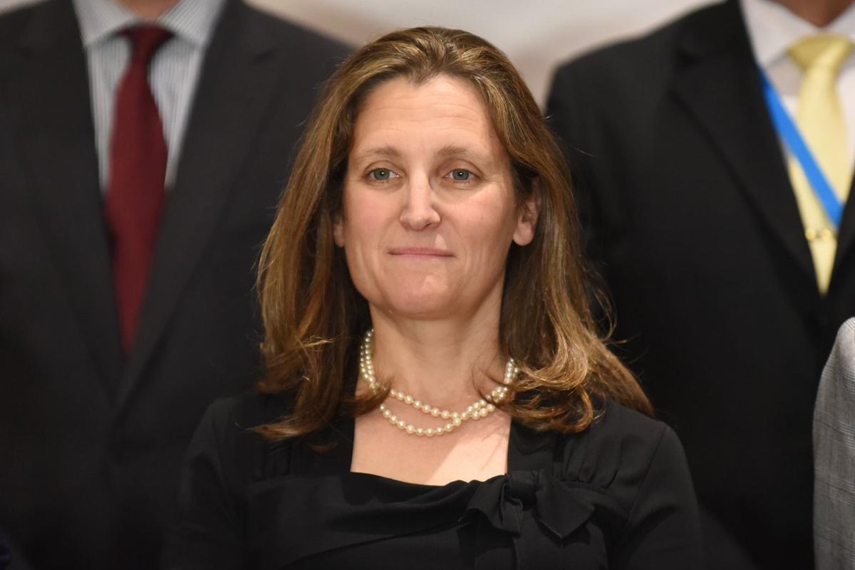 La ministra de Exteriores canadiense, Chrystia Freeland. La ministra de Exteriores canadiense, Chrystia Freeland.