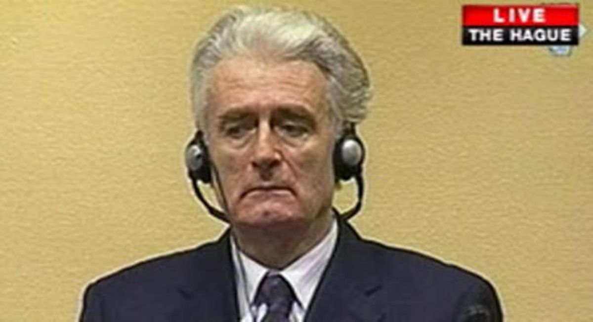 Radovan Karadzic, ante el tribunal. Radovan Karadzic, ante el tribunal.