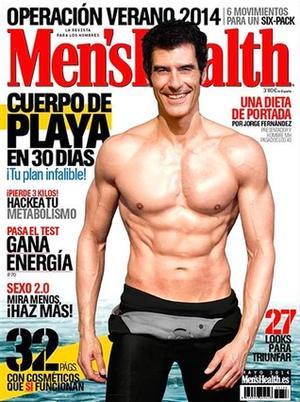 Jorge Fernández, en la portada de ’Men’s health’.