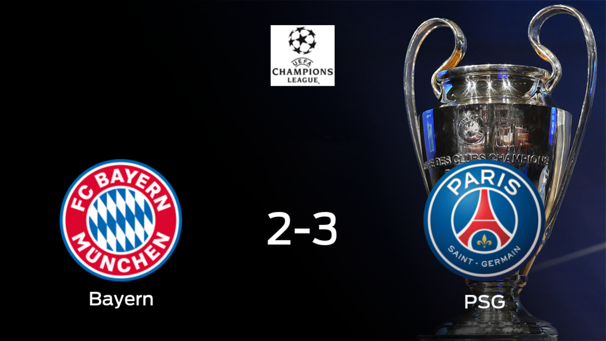El París S. Germain se adelanta tras ganar en la primera eliminatoria de cuartos de final frente al Bayern de Múnich (2-3) El París S. Germain se adelanta tras ganar en la primera eliminatoria de cuartos de final frente al Bayern de Múnich (2-3)