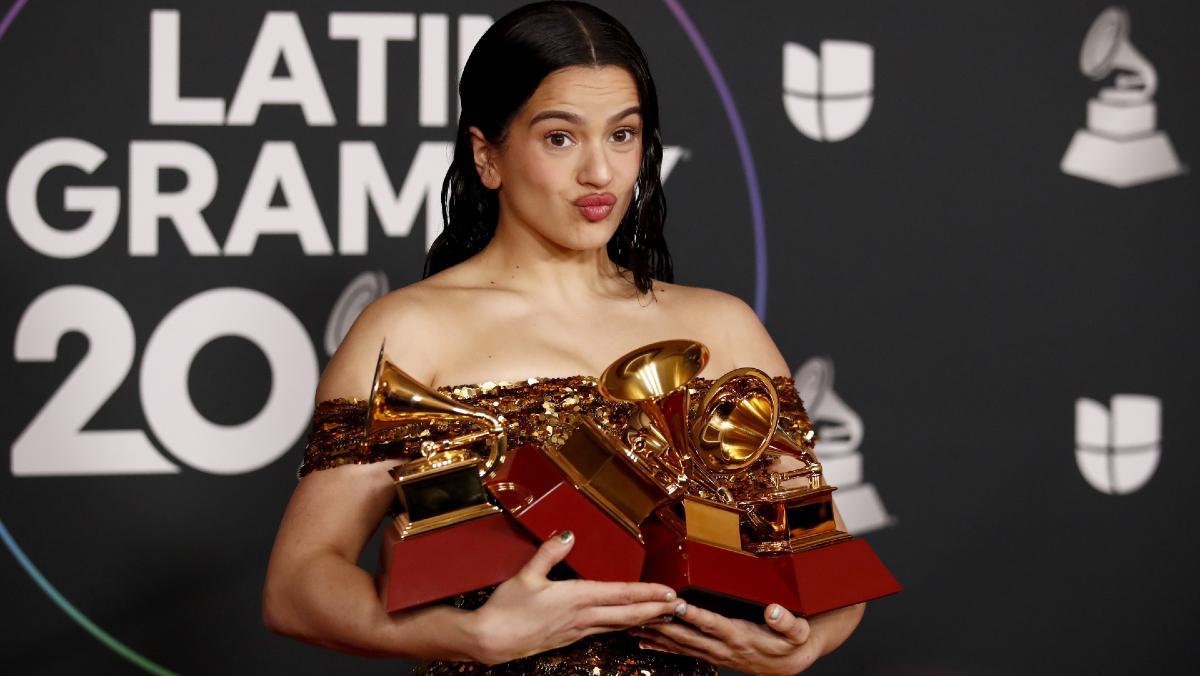 Rosalía, gran vencedora de los Premios Latin Grammy 2022. 