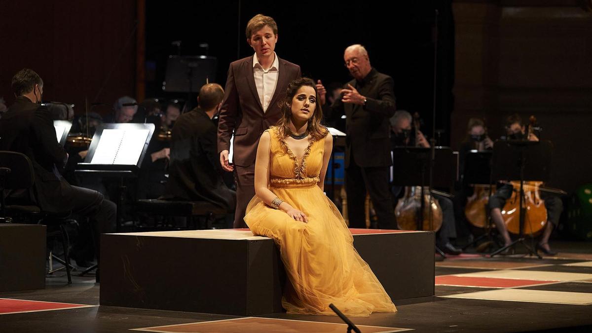 Ana Vieira Leite y Alberto Miguélez Rouco, en un momento de la ópera de Händel. 