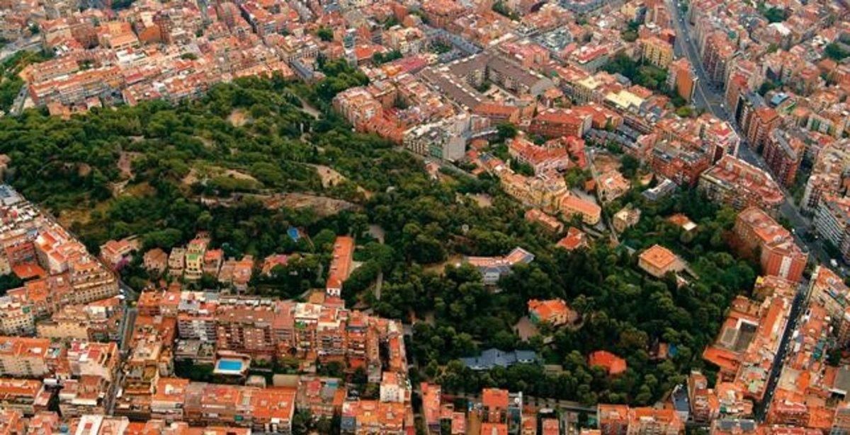 Vista aérea de la zona del Putxet y El Farró, en el distrito de Sarrià-Sant Gervasi. Vista aérea de la zona del Putxet y El Farró, en el distrito de Sarrià-Sant Gervasi.