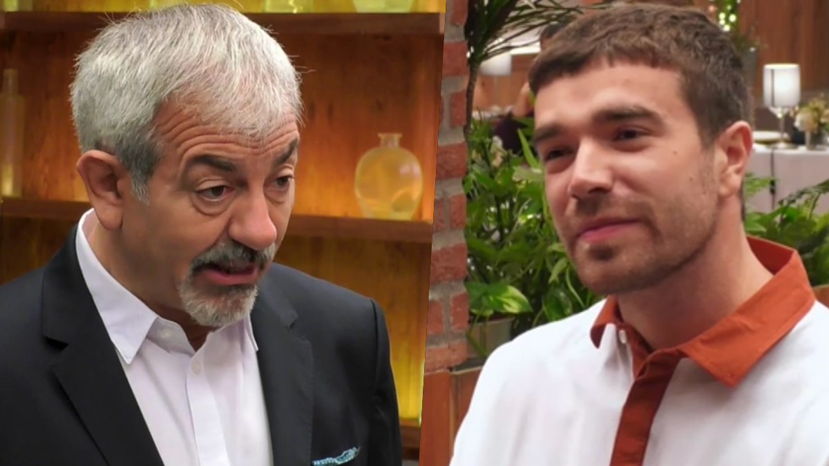 Carlos Sobera y Jacobo en ’First Dates’. Carlos Sobera y Jacobo en ’First Dates’.