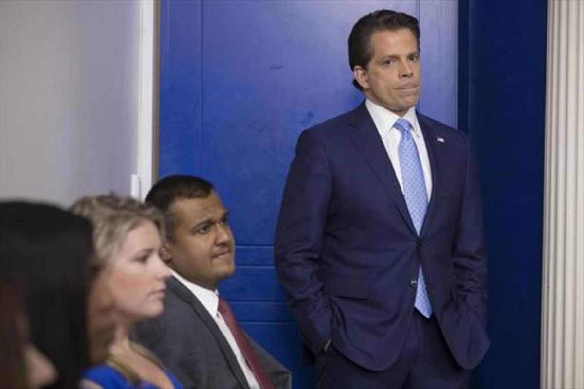 Antohony Scaramucci, nuevo portavoz de la Casa Blanca, el viernes en Washington. Antohony Scaramucci, nuevo portavoz de la Casa Blanca, el viernes en Washington.