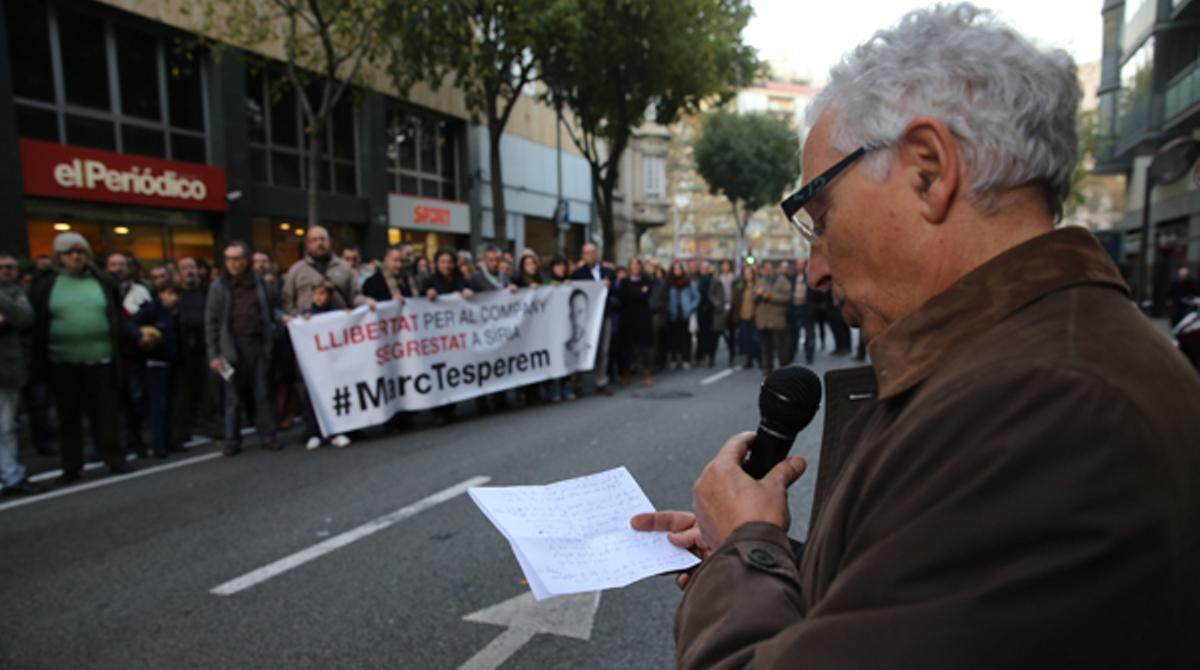 Concentración de apoyo a Marc Marginedas