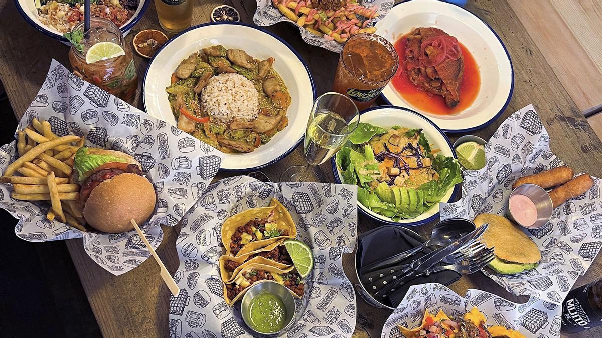 Varios de los platos veganos de La Lonchería. Varios de los platos veganos de La Lonchería.
