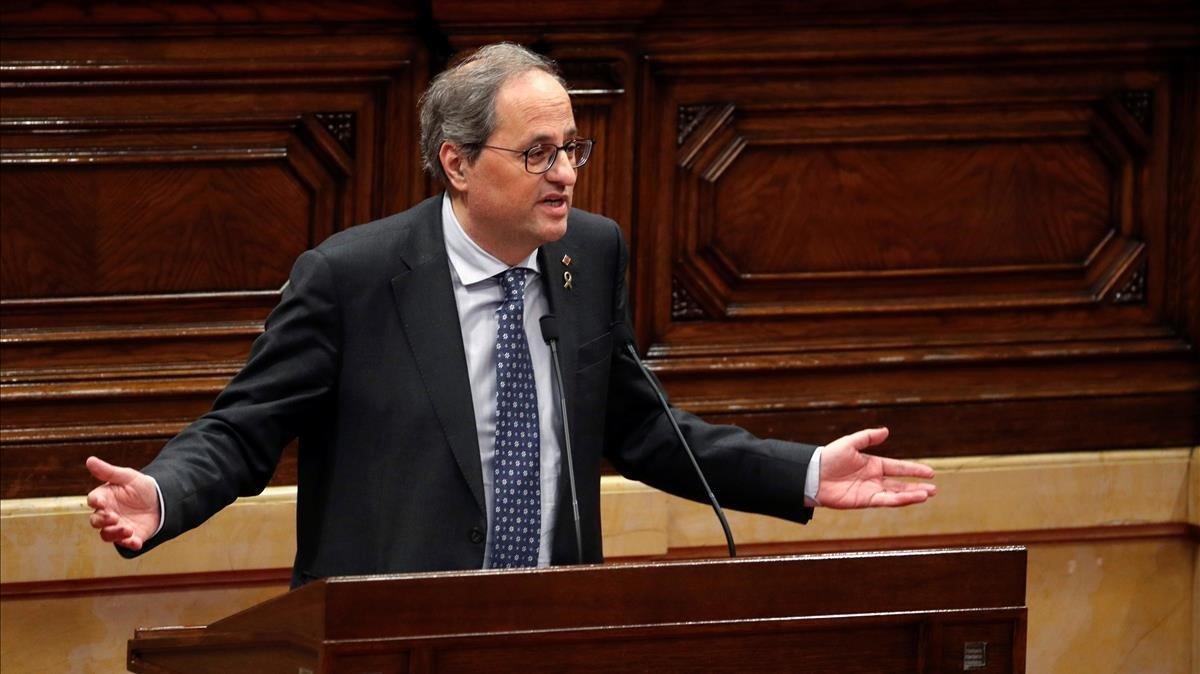 Torra i ERC airegen les seves diferències per les condicions de la taula de diàleg Torra i ERC airegen les seves diferències per les condicions de la taula de diàleg