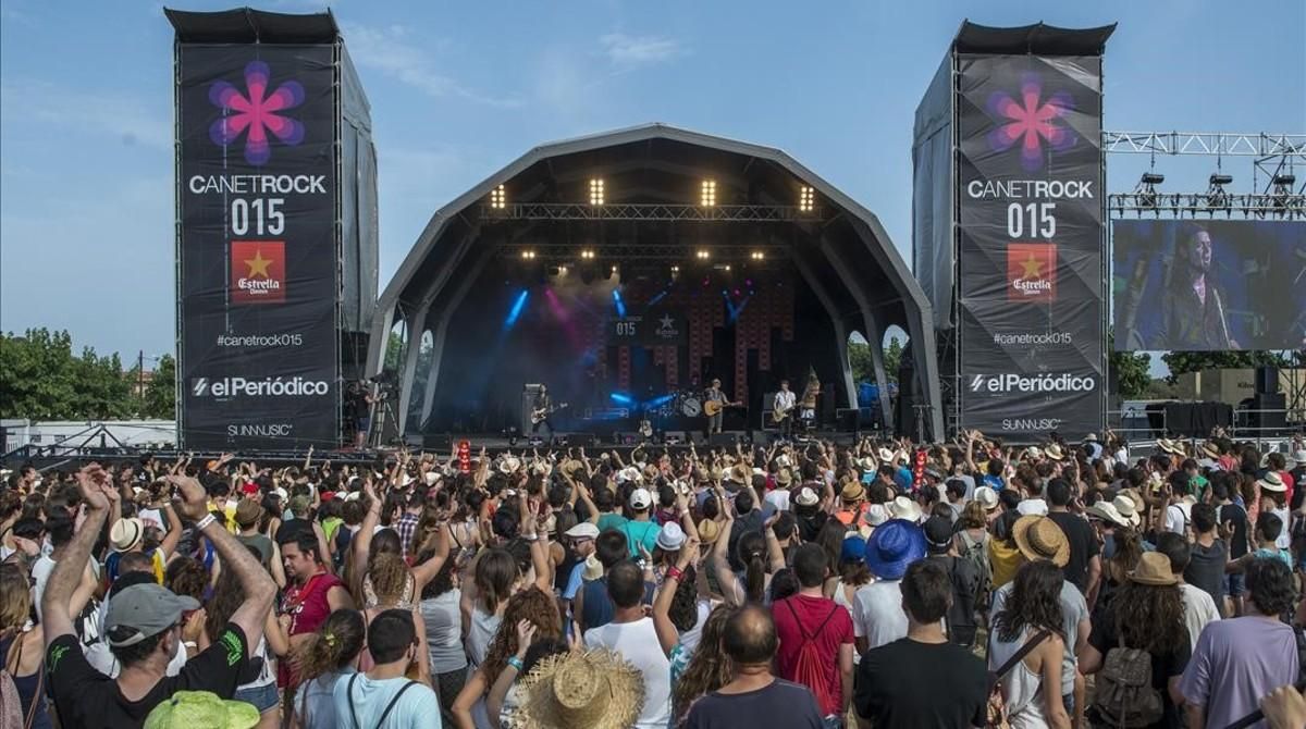 Una imagen de la edición del 2015 de Canet Rock. Una imagen de la edición del 2015 de Canet Rock.