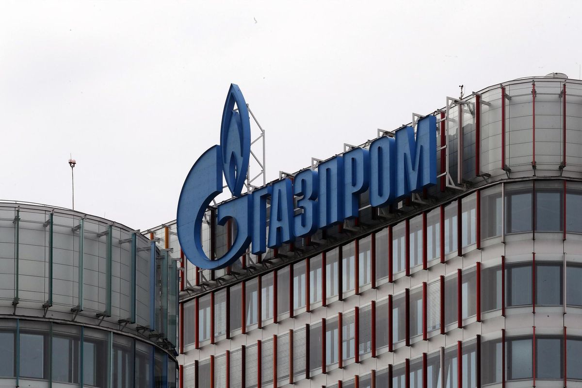 Un oficina de Gazprom en San Petersburgo, Rusia. Un oficina de Gazprom en San Petersburgo, Rusia.