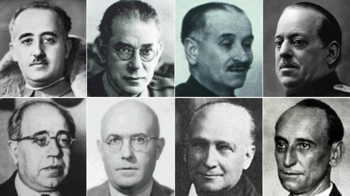 Los protagonistas del golpe de Estado de julio de 1936 en España
