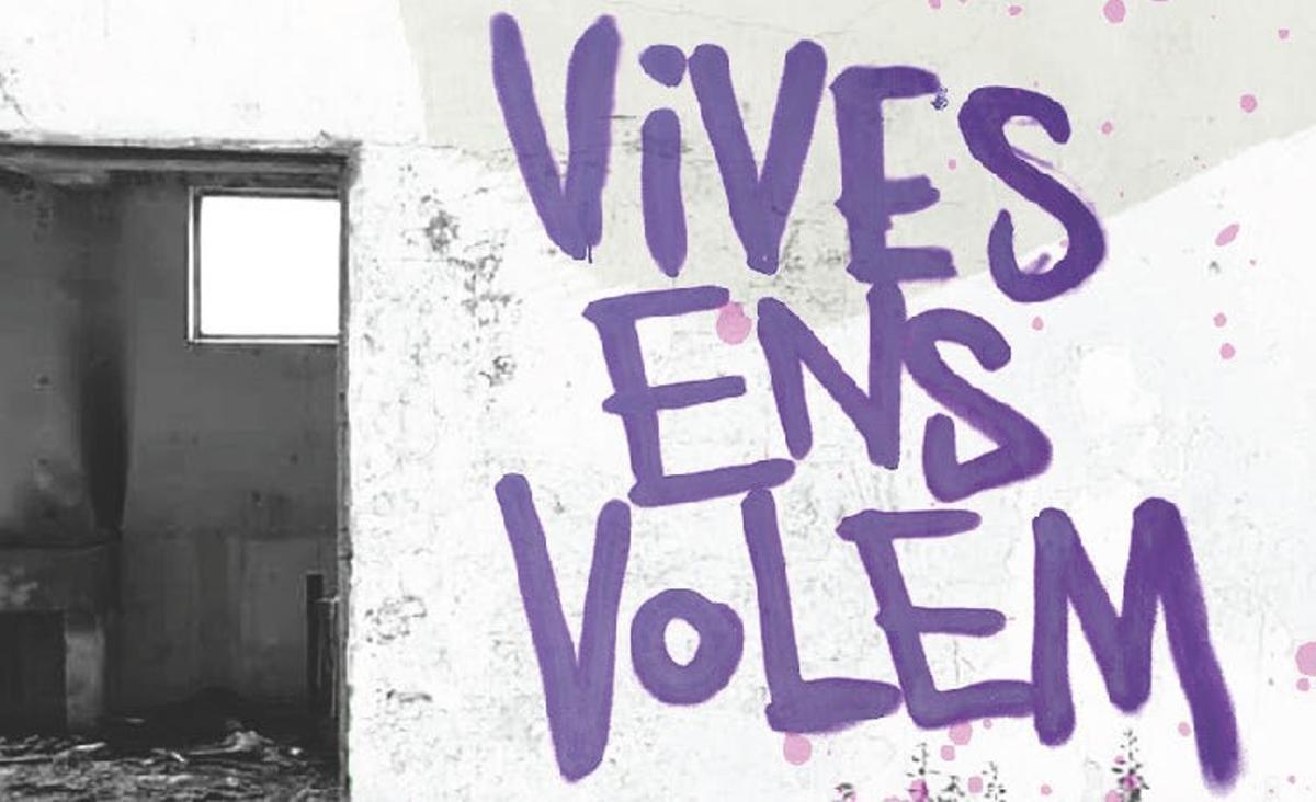 Fragmento del cartel de la campaña por el Día internacional para el eliminación de la violencia machista en 2021 en Santa Coloma.