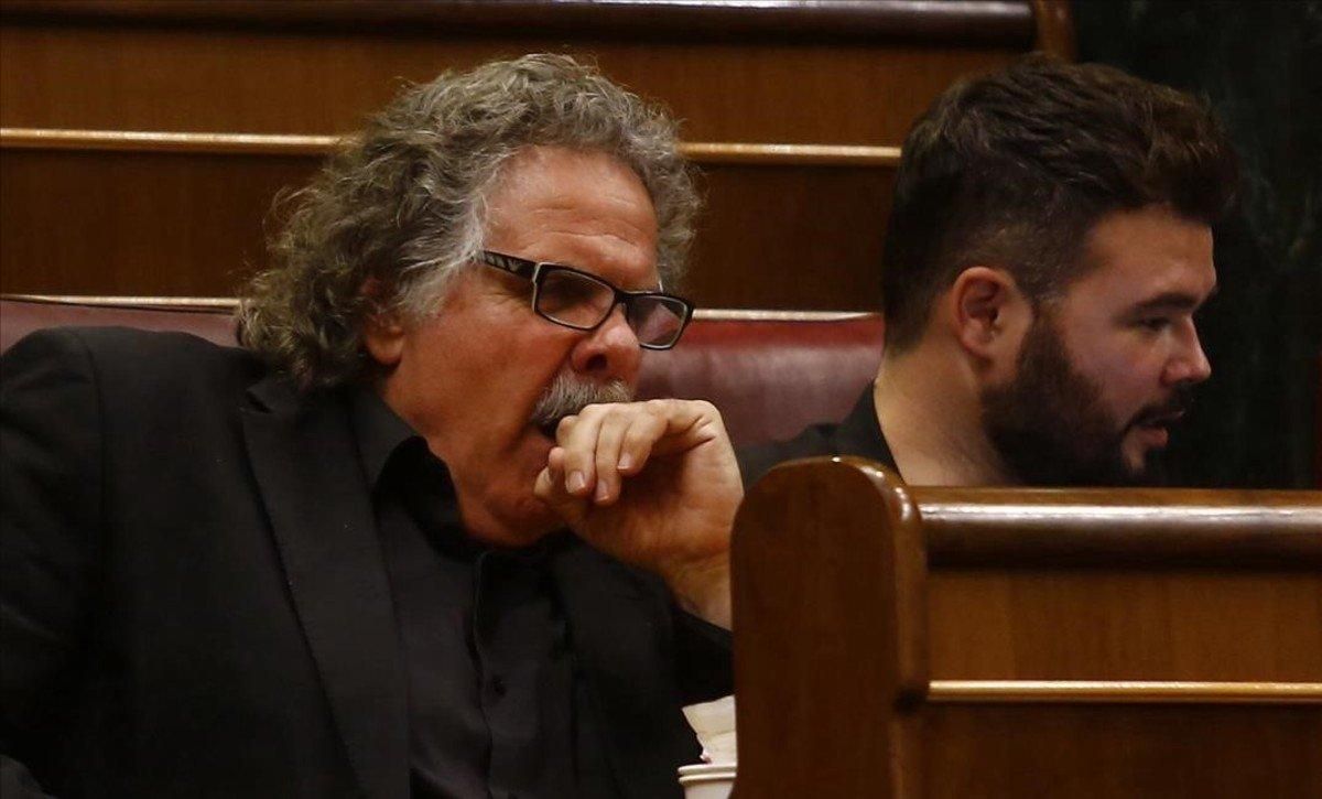 Joan Tardà, en el debate de investidura de Mariano Rajoy. Joan Tardà, en el debate de investidura de Mariano Rajoy.