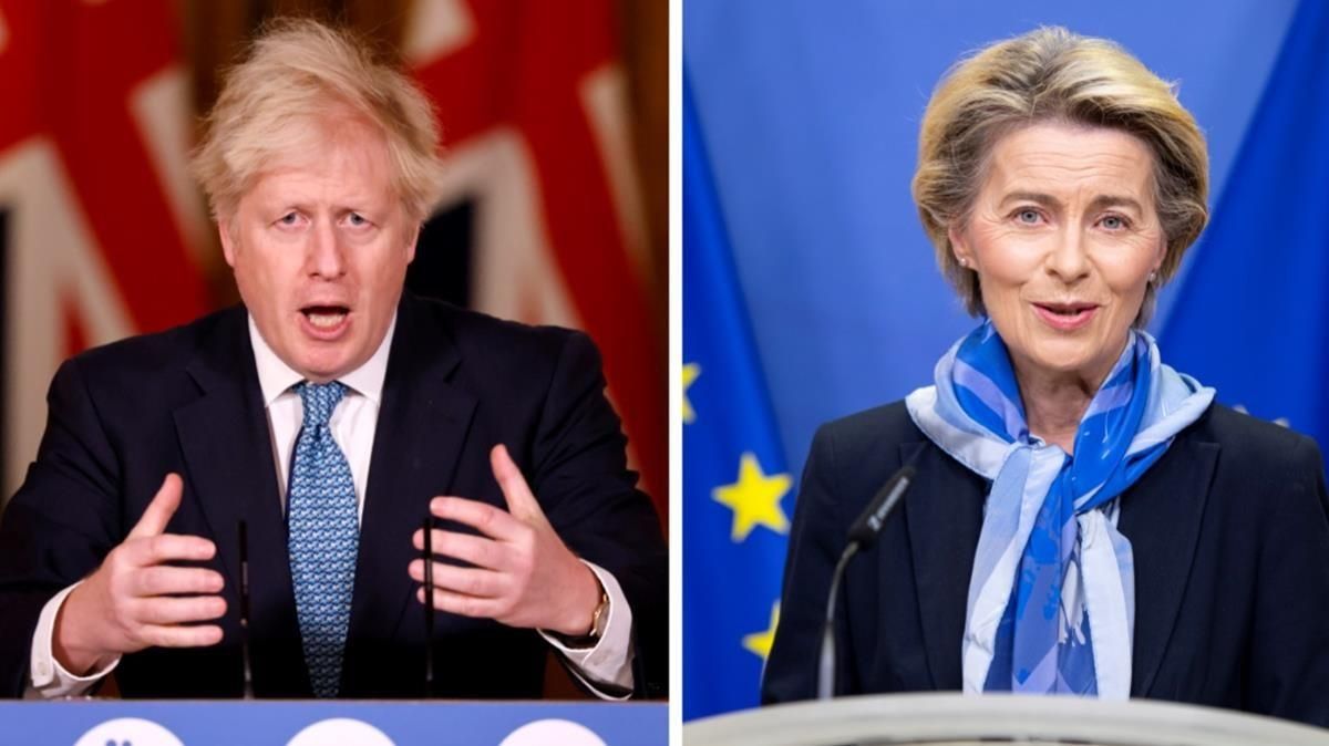Boris Johnson y Ursula Von der Leyen Boris Johnson y Ursula Von der Leyen