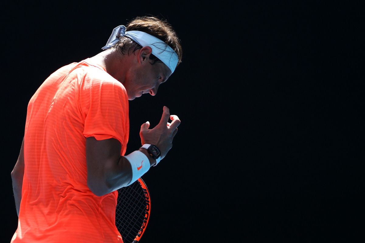 Rafa Nadal se enfrenta a Fabio Fognini en el Open de Australia. Rafa Nadal se enfrenta a Fabio Fognini en el Open de Australia.