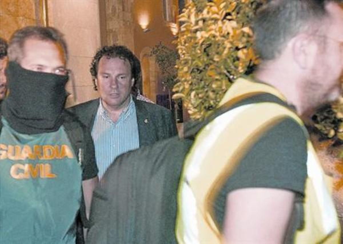 Daniel Masagué, la primera vez que fue detenido, en junio del 2014. Daniel Masagué, la primera vez que fue detenido, en junio del 2014.