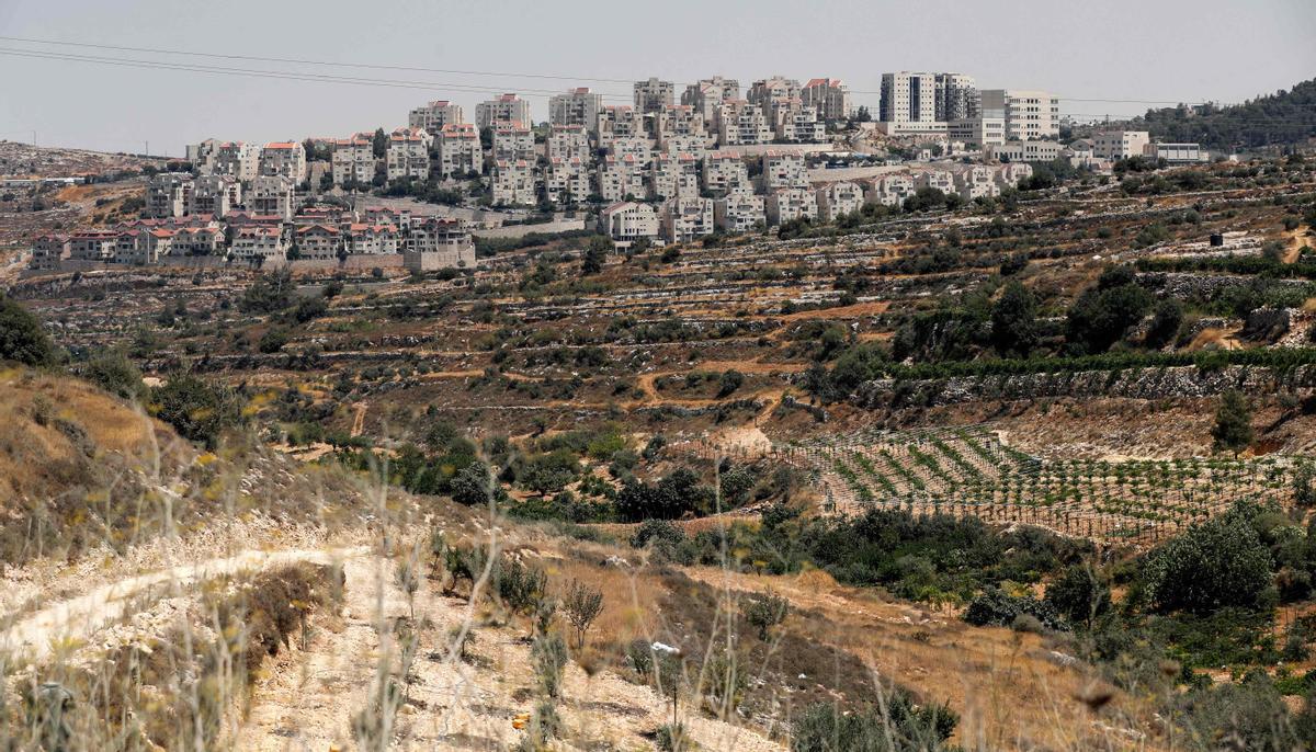 Vista del asentamiento judío de Efrat, situado a las afueras de Belén, en la Cisjordania palestina ocupada por Israel. 