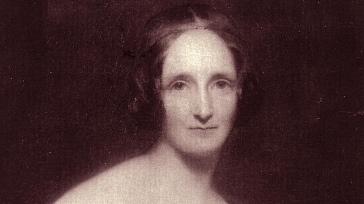 Retrato de Mary Shelley. Retrato de Mary Shelley.